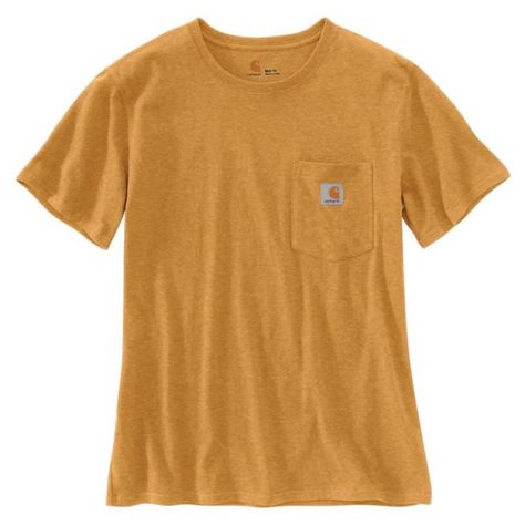 Shirt For Ladies, Carhartt Shirt, Brown Tee, Workwear Shorts, Carhartt Womens, Carhartt Women, Work Wear Women, Work Tops, Pocket Tshirt