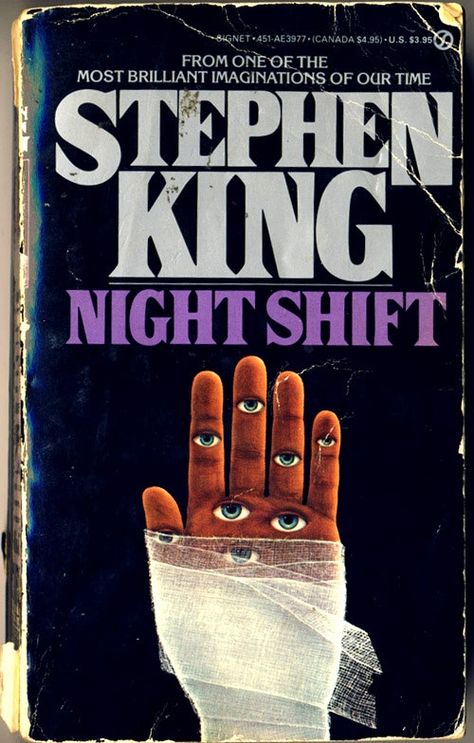 11 of the Most Chilling Book Covers Ever Published Night Shift Stephen King, Stranger Things Logo, Kings Movie, Steven King, Horror Book Covers, Stephen King Movies, Stephen King Books, Scary Books, Film Horror