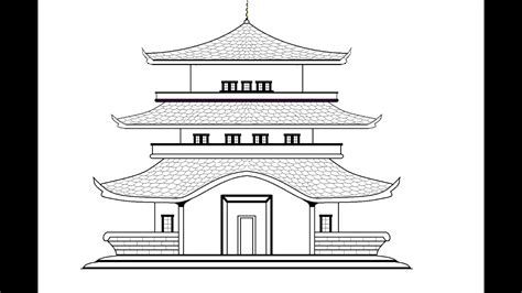 Palace Drawing Easy, House Sketch Drawing, House Sketch Architecture, Japanese House Drawing, House Drawing Easy, Palace Drawing, Architecture Simple, Simple House Drawing, Drawing Pics