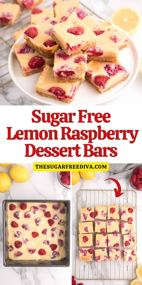 Raspberry Desserts Healthy, Raspberry Dessert Bars, Lemon Raspberry Desserts, Fresh Raspberry Desserts, Rasberry Recipes, Lemon Raspberry Bars, Raspberry Dessert, Lemon And Raspberry, Raspberry Desserts