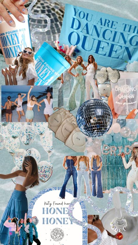 mama mia bachelorette inspo board Bachelorette Outfit Themes, 17th Birthday Party Ideas, W Pictures, Bachelorette Inspo, 17th Birthday Ideas, Types Of Aesthetics, Bachelorette Party Planning, Bachelorette Themes, Bridal Bachelorette Party