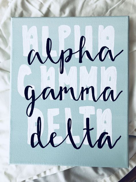 Big Little Canvas Ideas, Sorority Canvas Paintings, Corinne Melanie, Big/little Baskets, Little Gifts Sorority, Big Little Canvas, Sorority Art, Big Little Basket, Sigma Delta Tau