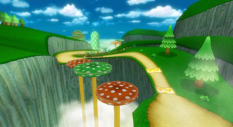 Mushroom Gorge from Mario Kart Wii Wii Sports Resort, Mario Kart Wii, Wii Sports, 2010s Nostalgia, Funny Feeling, Old Games, Mario Kart, First Video, Computer Wallpaper