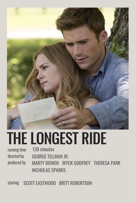 minimalist polaroid poster Longest Ride Movie, The Longest Ride Movie, Show Polaroid Poster, Minimalistic Polaroid Poster, Couples Scrapbook, Longest Ride, Romcom Movies, Alan Alda, Movies To Watch Teenagers