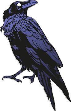 Crow Vector, Raven Vector, Black Horror, Raven Bird, Crows Ravens, The Crow, Resident Evil, Cartoon Art, Premium Vector