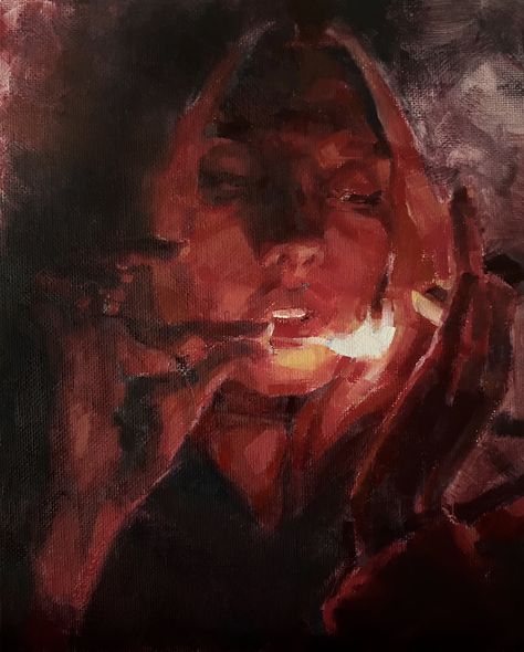 twinsmoon on Twitter: "what to do with fire, oil on canvas… " Hell Park, Painting Reference, Red Painting, Bad Attitude, Playlist Covers, Painting Inspo, Gcse Art, Jane Eyre, Oil Painters