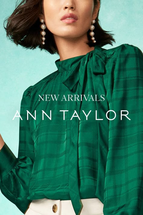 Liven up your holiday season with Ann Taylor’s new arrivals. From statement patterns to vibrant colors, these styles are timeless (with a twist). Explore the latest. Brunette Bob Haircut, Ann Taylor Outfit, Cottage Fashion, Guess Clothing, Professional Work Outfit, Latest Fashion Trends For Women, Wool Sweaters Womens, Outfits Stylish, Blouse Pattern Sewing