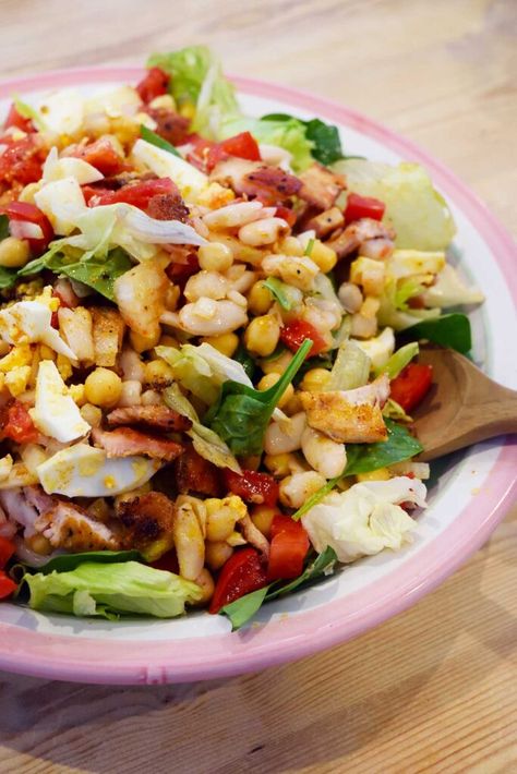 High-Protein Dense Bean Salad Recipe Dense Bean Salad High Protein, Affordable Healthy Recipes, Clean Eating Healthy Recipes, Clean Eating Easy, Bean Salads, High Protein Salads, Bean Salad Recipe, Protein Salad, Italian Chopped Salad