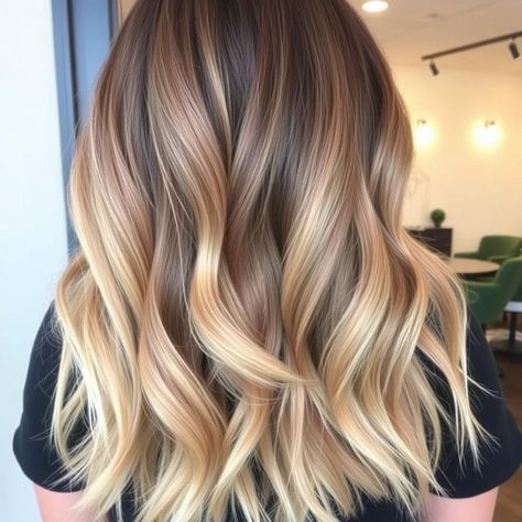 Struggling to find the perfect hair color? 🤔✨ Discover the warmth of bronde balayage! This stunning blend of blonde and brown tones enhances your natural beauty, giving you a sun-kissed glow year-round. 🌟✨ Save this pin for your next salon visit and achieve the perfect balance of depth and lightness! #Balayage #BrondeHair #HairInspiration Light Brown Hair Ombre Blonde, Caramel Blonde Balayage On Dark Hair, Balayage Hair Strawberry Blonde, Light Brown To Blonde Ombre, Light Brown To Blonde Balayage, Warm Toned Balayage, Light Brown To Blonde, Light Brown Ombre Hair, Caramel Blonde Balayage