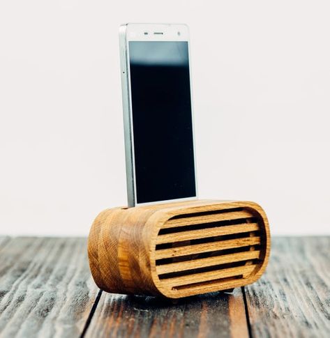 Wooden Phone Speaker, Phone Amplifier, Iphone Docking Station, Wooden Speakers, Wood Phone Stand, Iphone Speaker, Phone Dock, Speakers For Sale, Small Speakers