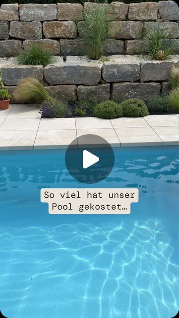 Sina - Interior & Hausbau on Instagram: "Gesamtkosten unseres Pools 💰   Wie gewünscht findet ihr in diesem Video transparent alle Kosten zu unserem eigenen Pool im Garten. 🩵  Die Gesamtkosten unseres Pools belaufen sich damit auf 21.566€. Zu beachten ist, dass alle Preise (bis auf den Poolroboter) von 2021/2022 sind und wir den Poolroboter am Prime Day gekauft haben 🤗  Habt ihr mit mehr oder weniger Geld gerechnet?  Einen schönen Freitag wünsche ich euch 🫶🏼  Pool • Garten • Gartengestaltung • Außenanlage  #pool #poolbau #eigenerpool #poolimgarten #poolkosten #gartengestaltung #garten #outdoor #outdoorliving #homelove #solebich" Pool Budget, Pool Am Hang, Plungie Original Pool, Kleiner Pool Design, Moderne Pools, Prime Day, Pool Designs, Pool, On Instagram