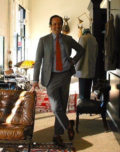 Calling Sid Mashburn a Southern gentleman is oversimplifying. Yes, he's a Mississippian, born and raised, with a warm, gregarious manner that makes you feel right at home—even as we're on the phone with him from our New York offices. And yes, his eponymous menswear store in Atlanta is part old boys club, part minimalist hunting lounge. But it was only after Mashburn spent a post-collegiate stint in the Big Apple—"I felt I needed to flee there," he tells GQ—where he got his big break working a... Sid Mashburn, J D Salinger, New York Office, 10 Essentials, Preppy Mens Fashion, Preppy Men, The Gentlemen, Grey Suit, Suit Tie