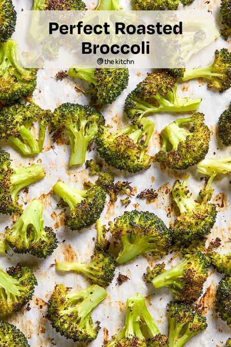 Step-by-step instructions for making crisp and caramelized oven-roasted broccoli.