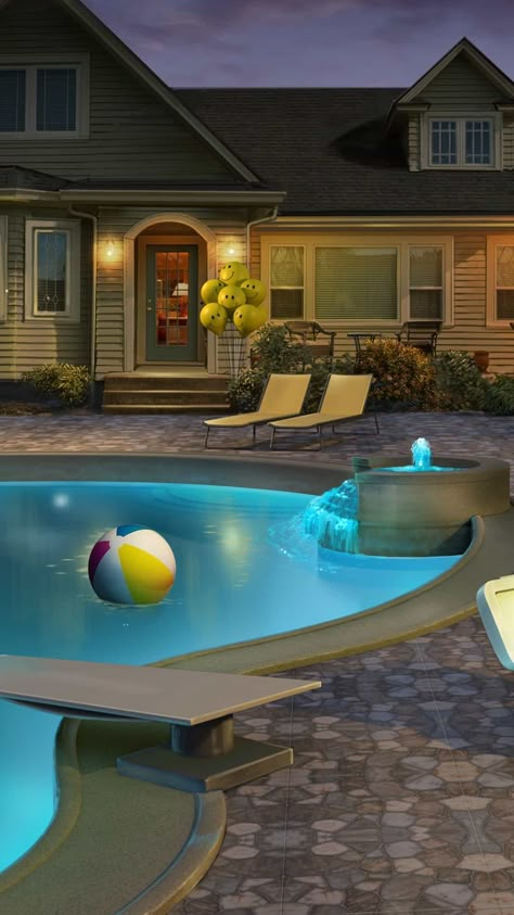 Party Background For Editing, House Party Background, Pool Party Background, Pool Party Images, House Pool Party, Zepeto House Background, Pool Background, High School Story, Wattpad Background