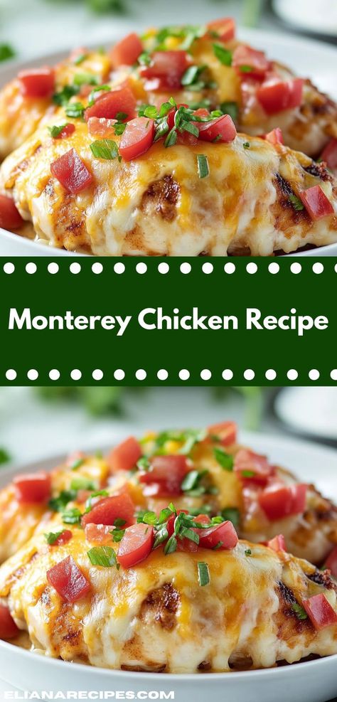 Searching for a wholesome family dinner? This Monterey Chicken Recipe is not only packed with flavor but also simple to prepare. It’s a nourishing option that everyone will love, making mealtime a breeze." Chicken Monterey Recipe, Chicken Monterey, Monterey Chicken, Tangy Bbq Sauce, Chicken Breast Seasoning, Quick Weeknight Meals, Bacon Cheese, Juicy Chicken, Crispy Bacon