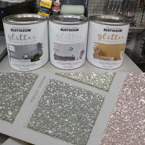 Glitter paint 😍 Glitter Paint For Walls, Glitter Room, Interior Wall Paint, Glitter Wall, Homemade Valentines, Summer Decorating Ideas, Glitter Paint, Cranberry Sauce, Diy Paint