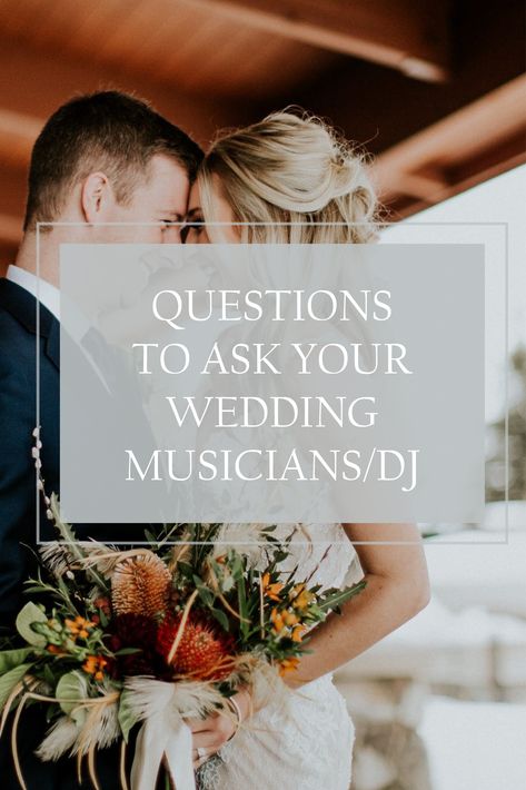 Questions To Ask Your Wedding Dj, Questions To Ask Dj For Wedding, Dj For Wedding, Wedding Dj Checklist, Vendor Tips, Wedding Musicians, Wedding Questions, Wedding Logistics, Dj Wedding