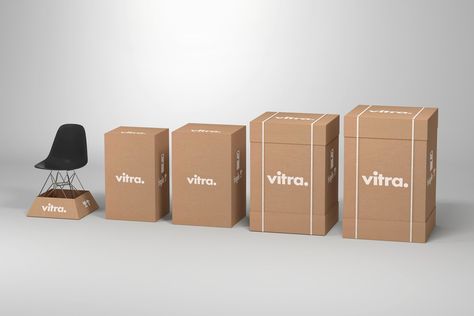 Vitra Introduces New Minimalistic Packaging Water Bottle Branding, Bottle Branding, Vitra Furniture, Furniture Packaging, Furniture Box, Online Packaging, Blog Design Inspiration, Minimal Furniture, Furniture Packages