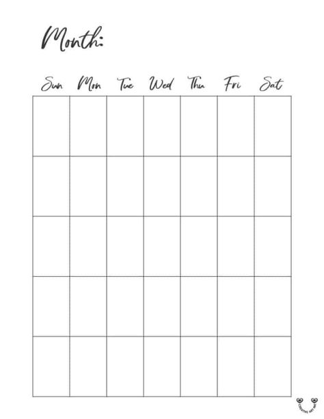 Blank Calendars - 26 Free Printables | Creativeartink Free Printable Calendar 2024, Blank Monthly Calendar Printable Free, Blank Calendar Printable, Free Blank Calendar, Tuk Shoes, Large Calendar, Vertical Calendar, Free Printable Calendar Templates, Teachers Thanksgiving