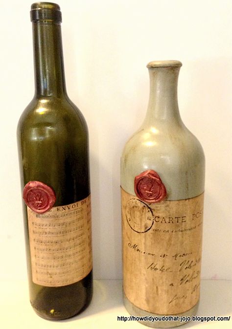 Antique Wine Bottles, Old Wine Bottle, Wine Photo, Vintage Wine Bottle, Pretty Crafts, The Graphics Fairy, Glass Bottle Diy, Jar Ideas, Altered Bottles