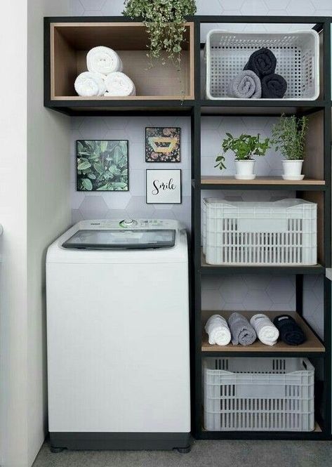 Outdoor Laundry Rooms, Stylish Laundry Room, Laundry Room Layouts, Laundry Design, Modern Laundry Rooms, Laundry Room Inspiration, Casa Vintage, Small Laundry Rooms, Small Laundry Room