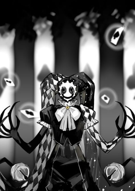 Jester Of Nihil, Jester Pfp, Black And White Jester, Creepy Jester, Evil Jester, The Jester, Creepy Clown, 다크 판타지, Scary Art