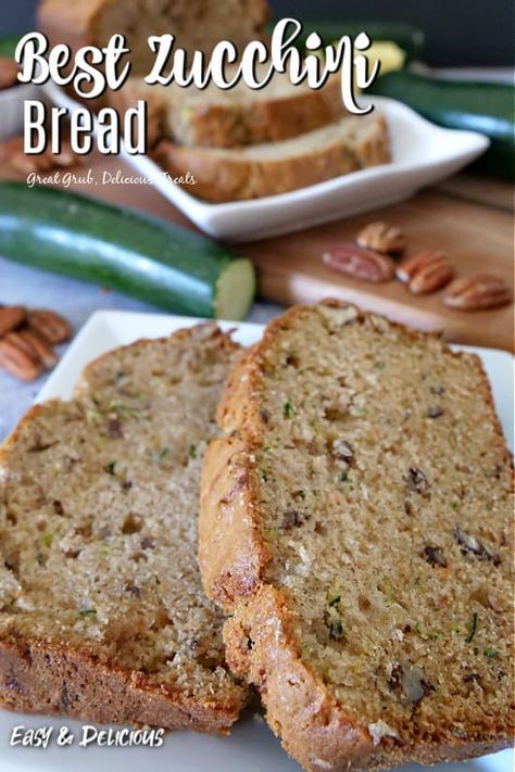 Zucchini Bread via @terri040 Strudel Bites, Strawberry Strudel, Penne Casserole, Pecan Crisp, Malibu Chicken, Easy Cherry Cobbler, Pecan Scones, Pork Crockpot, Relleno Casserole