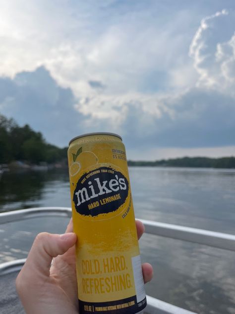 #lakelife #lakehouse #pontoonboataccessories #mike #alcohol #drink #drinking #lemonade #lemon Mikes Lemonade, Mikes Hard Lemonade, Pontoon Boat Accessories, Day On The Lake, Mikes Hard, Hard Lemonade, Lake Life, Lake House, Lemonade