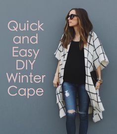 Winter Sewing Projects, Winter Sewing, Winter Cape, Sewing Projects Free, Creative Knitting, Diy Winter, Sew Ins, Diy Vetement, Costura Diy