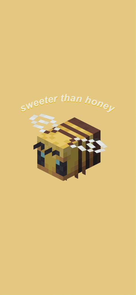 Minecraft Bee Wallpaper, Minecraft Bee, Bee Wallpaper, Minecraft Aesthetic, Bee Drawing, Mc Wallpaper, Minecraft Drawings, L Wallpaper, Minecraft Wallpaper