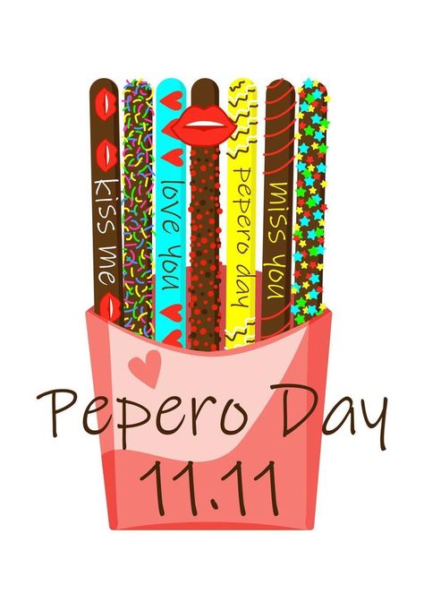 Pepero day. Korean biscuit. Sweet cookie sticks.  Vector illustration isolated. Pepero Day, Cookie Sticks, Sweet Cookies, Illustration Vector, Vector Logo, Vector Free, Vector Illustration, Love You, Clip Art