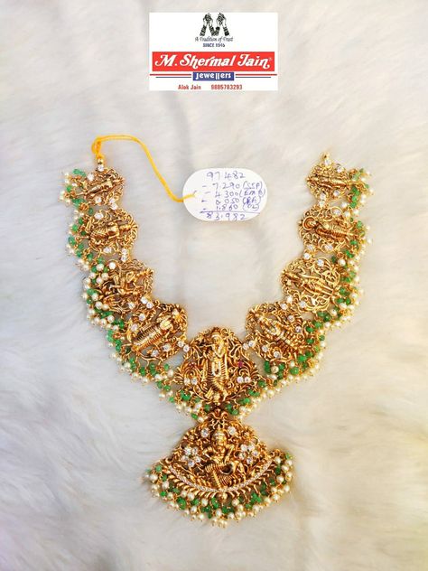 Dasavataram Necklace Gold, Kerala Jewellery, Haram Designs, Temple Jewelry Necklace, Gold Jhumka Earrings, Gold Jewels Design, Gold Temple Jewellery, Fancy Jewelry Necklace, Gold Jewelry Simple Necklace