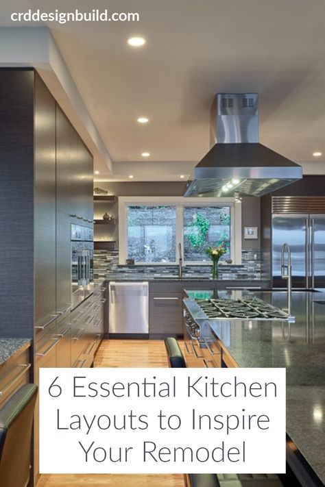 Remodeling your kitchen? You need to get back to basics and choose a layout first. ‌These‌ ‌6‌ ‌‌kitchen layouts ‌will‌ ‌help‌. 12 By 12 Kitchen Layout, 10 Ft Wide Kitchen Layout, Cooks Kitchen Layout, Kitchen Cabinet Configuration Layout, Kitchen Layout With Large Island, Chefs Kitchen Design Layout, L Layout Kitchen, Kitchen Island Measurements Layout Rectangle, Kitchen Type Layout