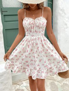 Dresses For Woman, Dresses For Mexico, Cute Sundresses Short, Dresses Cute Aesthetic, Sun Dresses Aesthetic, Pretty Sundresses, Sundress Aesthetic, Rome Outfits, Short Summer Dresses