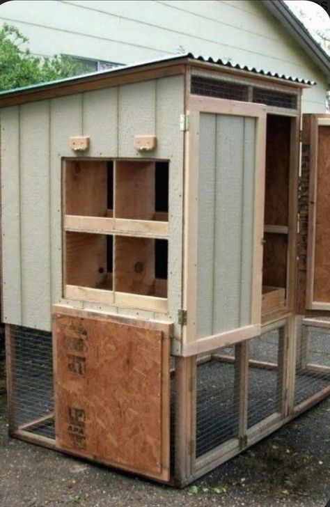 Chicken Coop For 20 Chickens, Coop For 20 Chickens, Simple Chicken Coop, Farm Chicken Coop, Chook House, Chicken Coop Ideas, Chicken Coop Kit, Bunny Ideas, Small Chicken Coops