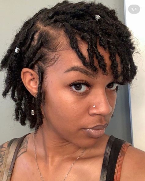 Loc Tattoos For Women, Super Short Locs, Twa Locs, How To Style Short Locs, Short 4c Locs, Very Short Locs Hairstyles, 4b Locs, Really Short Locs, Very Short Locs