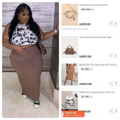 Plus Size Baddie Outfits Summer Shein, Plus Shein Outfits, Shein Plus Outfits, Shein Outfit Inspo Plus Size, Plus Shein Outfit Ideas, Shein Outfits Summer Plus Size, Plus Size Outfit Ideas Black Women, Plus Size Shien Outfit, Shein Outfits Summer 2023 Baddie Plus Size