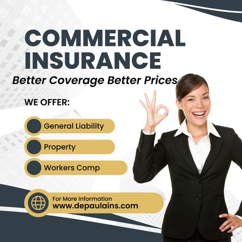 Commercial Insurance AND SO MUCH MORE! COMPETITIVE PRICES! MULTIPLE CHOICES! #depaulainsurancegroup #commercial #quotes 985-956-7283 Insurance Quote, Commercial Insurance, Business Insurance, Multiple Choice, A Quote, Insurance, Quotes