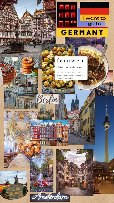 Iphone Wallpaper Architecture, Dental Wallpaper, German Study, German Travel, Germany Language, Berlin Photos, Travel Collage, German Beauty, Cities In Germany