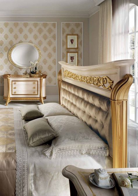 Melodia Bedroom Furniture - MONDITAL Bedroom Sets Ideas, Bedroom Collections Furniture, Italian Style Furniture, Classic Bedroom Design, Italian Bedroom Furniture, Childrens Wardrobes, Luxury Beds, Italian Bedroom, Bedroom Closet Design