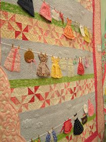 Tea Rose Home: Quilt Market Pictures Row Quilt, Quilted Wall Hanging, Quilt Dress, Cute Quilts, Patchwork Quilting, Quilting Crafts, Applique Quilts, Clothes Line, Crazy Quilts