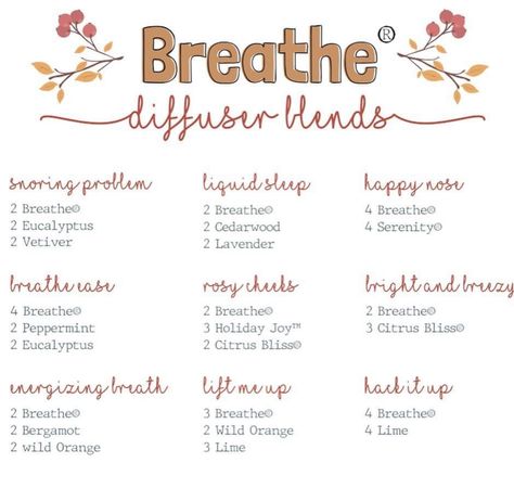 Diffuser Recipes Doterra, Breathe Diffuser Blend, Doterra Breathe, Doterra Diffuser, Doterra Diffuser Blends, Diffuser Blend, Diffuser Recipes, Wild Orange, Essential Oil Diffuser Blends