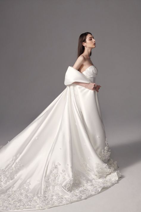 Look 6 — Nicole Felicia Couture Nicole Felicia Couture, Nicole Felicia, Wedding Dresses Zuhair Murad, Zuhair Murad Dresses, Extravagant Wedding Dresses, Cape Wedding, White Cape, Extravagant Wedding, Wedding Cape