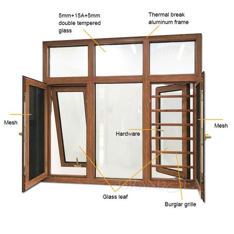 The fashion design for the casement window, manufacture have added burglar proof, mosquito net more functions on it. Burglar Proof Window Designs, French Casement Windows, Magnetic Blinds, Jalousie Window, Aluminium Garage Doors, Mahogany Wood Doors, Aluminum Garage, Windows Ideas, Burglar Proof