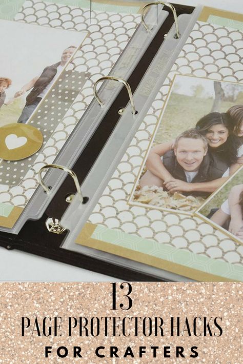 Book Corner Protectors, File Folder Journal Tutorials, Binder Clip Hacks, Diy Travelers Notebook, Brag Books, Pocket Protector, Binder Dividers, Sheet Protector, Brag Book