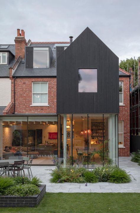 Queen's Park House — Architecture for London Modern Addition To Old House, Terraced House Extension, Victorian Terrace Extension, Terraced House Interior, 1930s House Extension, Terrace Extension, Small House Extensions, Park Architecture, Exterior House Remodel