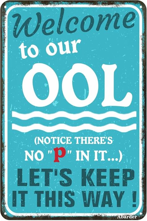 Amazon.com : Swimming Pool Rules Sign Swim at Your Own Risk Sign Swimming Metal Sign Swimming Pool Water Park Safety Tin Sign 12x8 Inches : Patio, Lawn & Garden Swimming Rules, Swimming Pool Rules, Pool Rules Sign, Pool Rules, Pool Signs, Swimming Pool Water, Warning Sign, Pool Water, Decor Outdoor