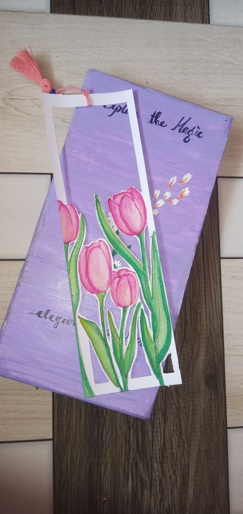 #tulip #watercolor #classicbookmarks #stencilbookmarks     Tulip edition  Consist of an stenciled bookmark,keychain..  For orders & business enquiries visit my Pinterest page or visit on arulsri006@gmail.com  Thank you...  ⭐Follow & Support For More.. ⭐ Tulip Bookmark, Bookmark Keychain, Tulip Watercolor, Sketch Images, Diy Earrings Easy, Artsy Ideas, Pencil Sketch Images, Pinterest Page, Book Maker