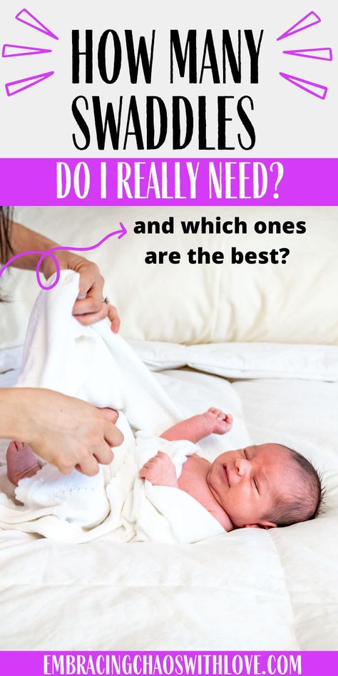 When it comes to swaddle blankets how many are essential to have on hand? Swaddle blankets are very versatile for newborns and they are a favorite for new moms, but how many do you really need. Find out! #babygear #swaddle #newmom #baby #newbornessentials via @embracingchaoswithlove Best Swaddles For Newborns, Baby Registry Guide, Breastfeeding Essentials, Panda Baby, Adorable Nursery, Newborn Swaddle, Swaddle Blankets, Lightweight Blanket, Newborn Essentials