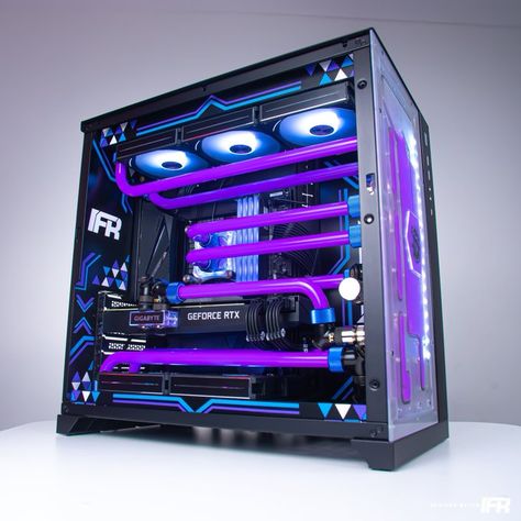 Water Cooling Pc Custom Pc, Water Cooled Pc Custom Pc, Setup Pc, Game Setup, Computer Gaming Room, Gaming Setups, Computer Gaming, Custom Pc, Gaming Tech